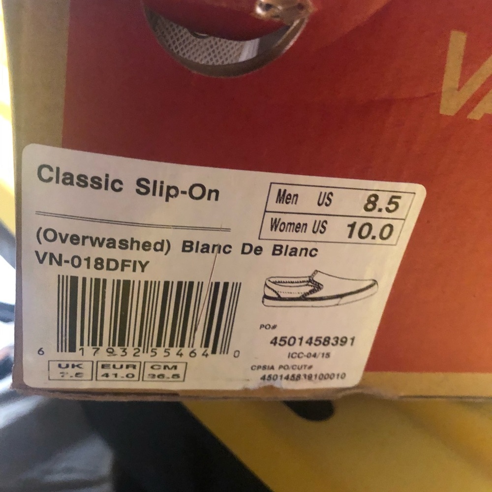 Vans Slip On over washed